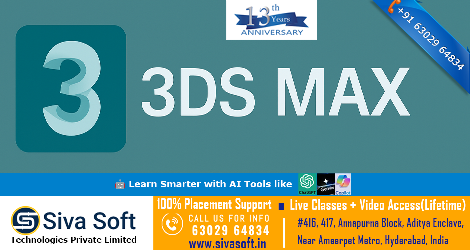 Classroom 3DS MAX Training Course in Ameerpet Hyderabad India