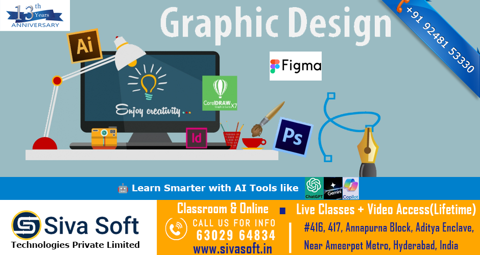 classroom and Online Graphic Designing (UX), & Desktop Publishing (DTP) Training Course in Ammeerpet Hyderabad India